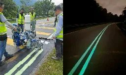 Jalan ‘glow in the dark’ pertama di Malaysia