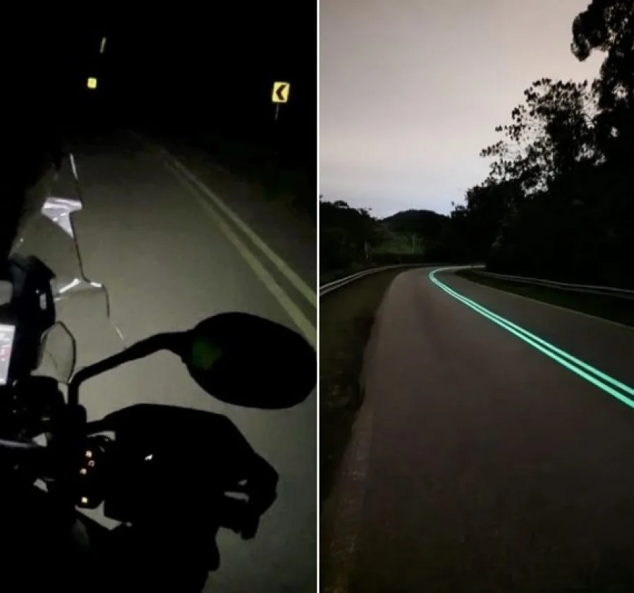 大马首条夜光路 与照片差很远　骑士： 过了都不知道 | 国内