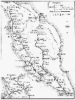 1929 railway map of Malaya, showing the greatest extents of the network that is now KTM